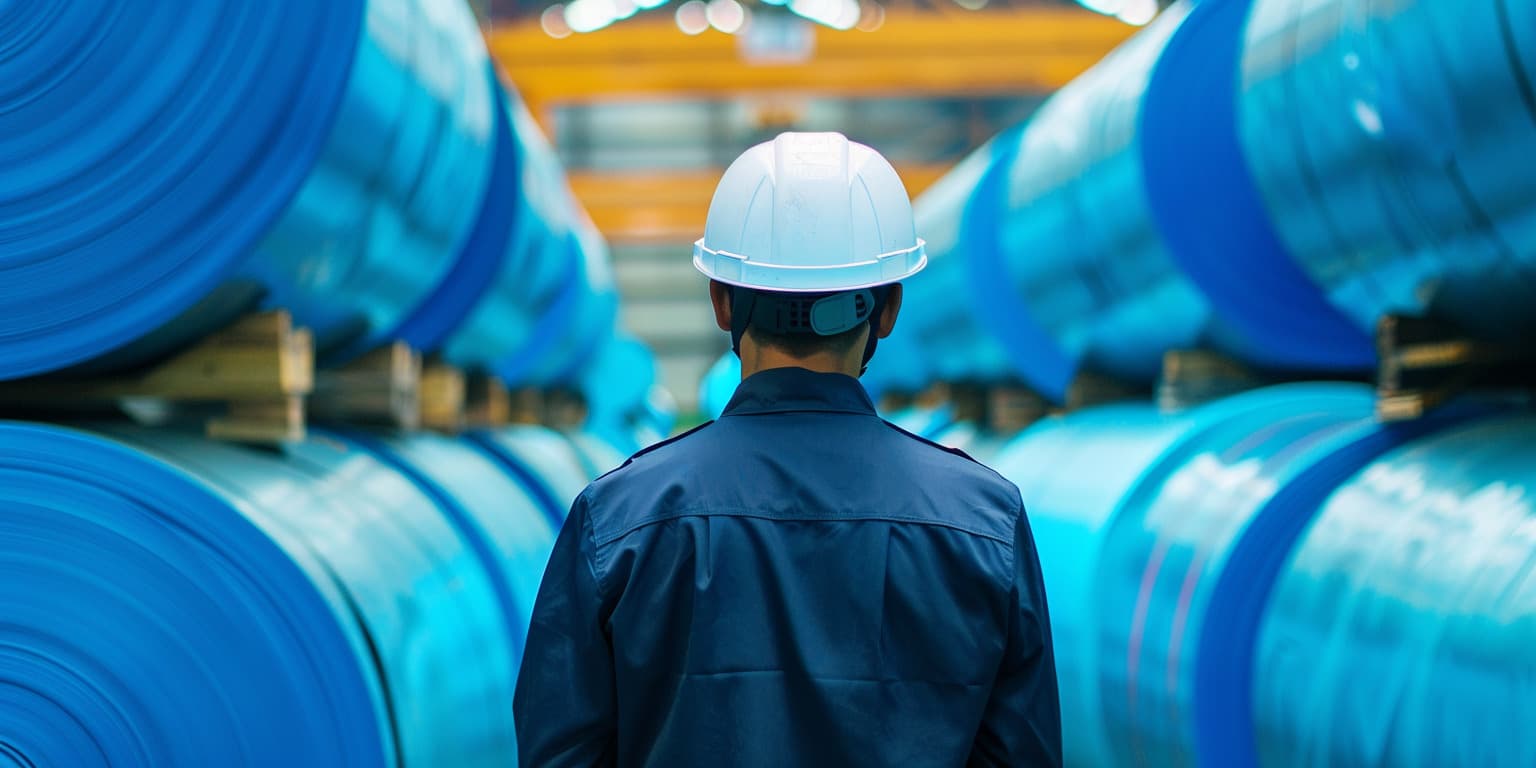Trabajador en una fabria de Tela VCI de PREMCO
