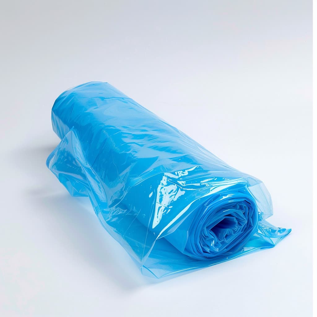 Rollo de bolsas VCI Anticorrosivo de Polietileno para industrias de color azul